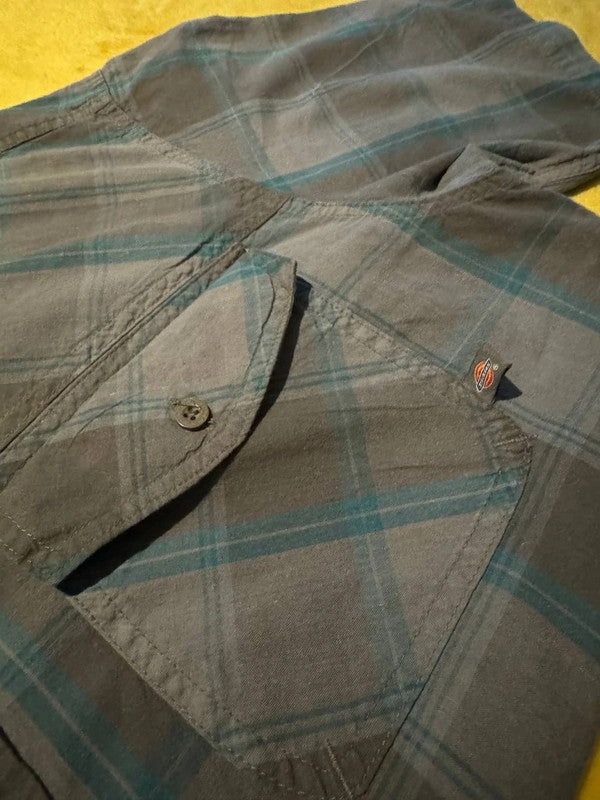 Dickies Grey & Teal Work Shirt