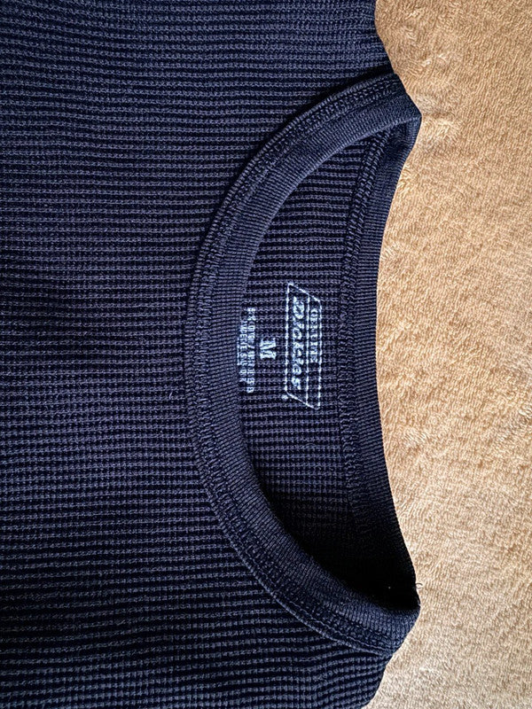 Dickies Black Thermal Long Sleeve - Waffle Knit Top