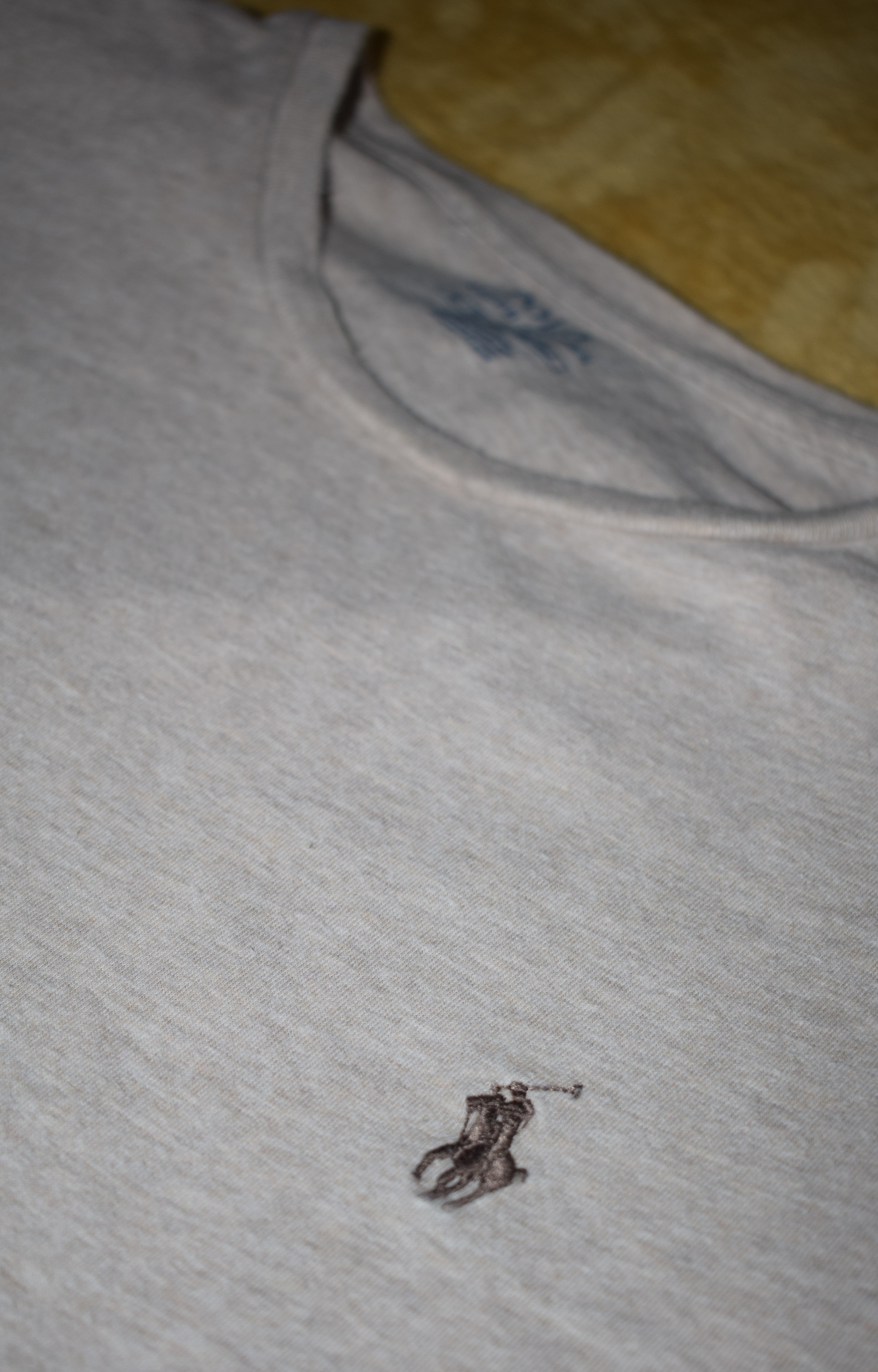 Polo Ralph Lauren Classic Crewneck T-Shirt – Light Beige Heather (Size XL)
