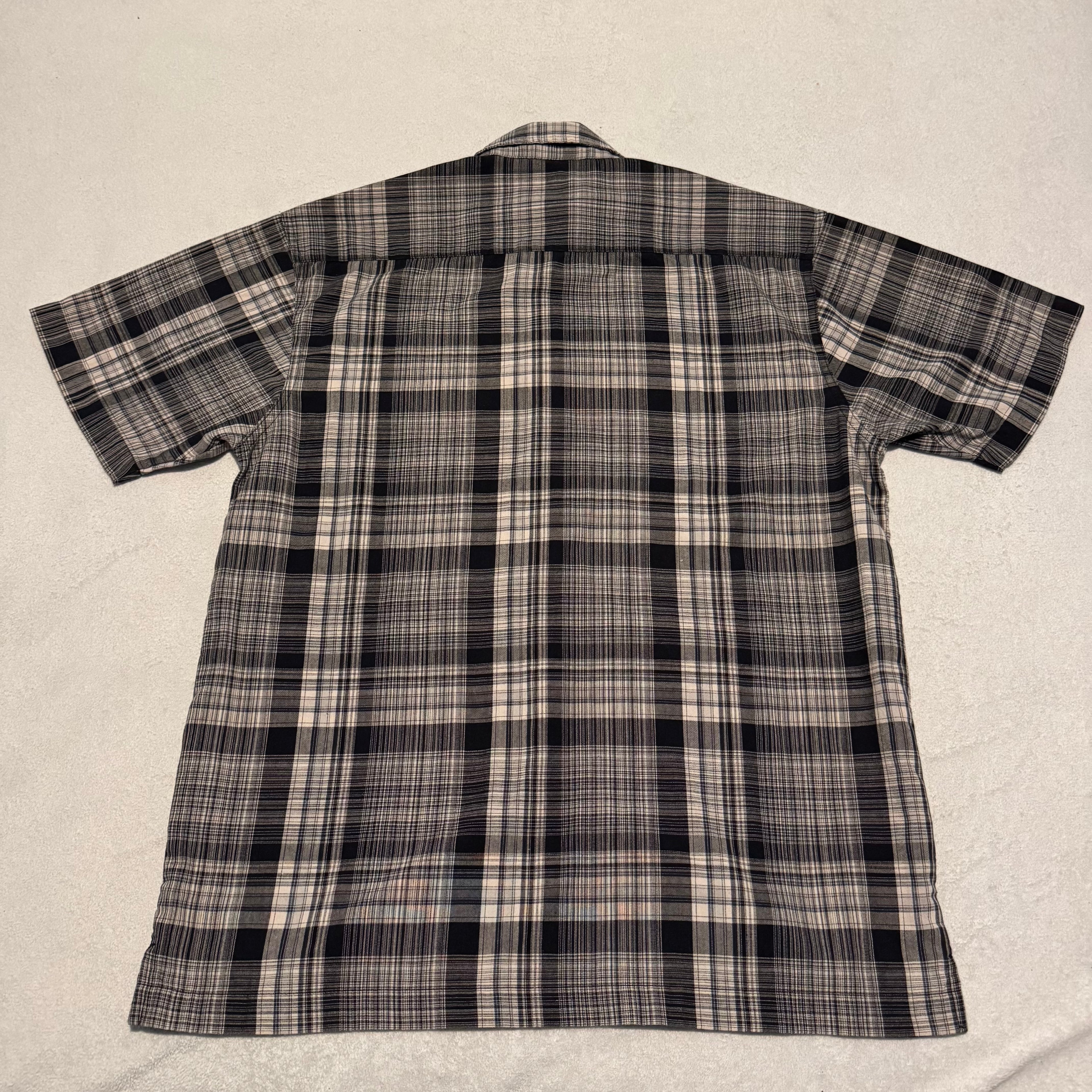 Dickies Plaid Short Sleeve Shirt – Black/Grey – M (38–40)
