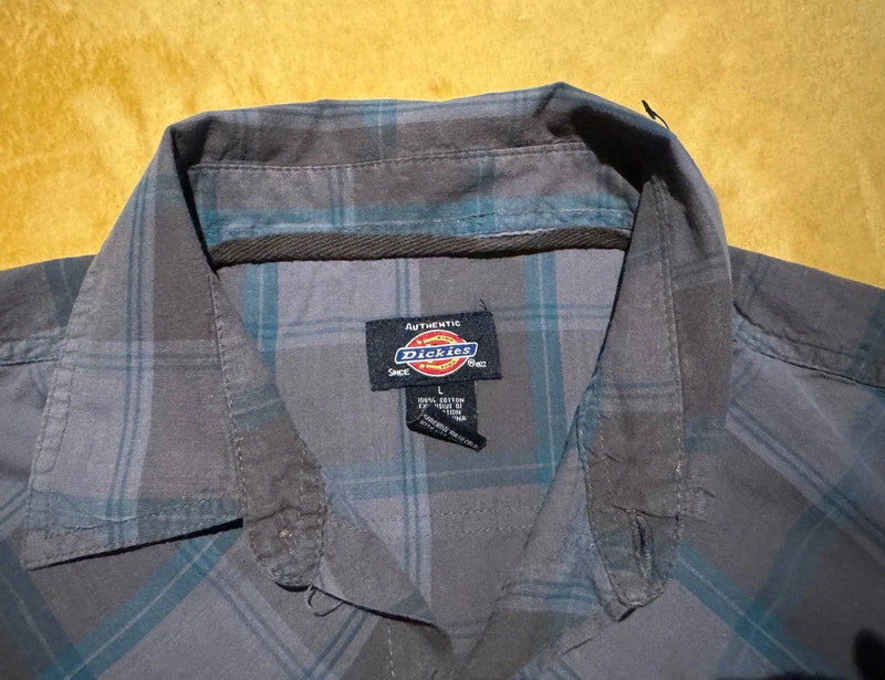 Dickies Grey & Teal Work Shirt