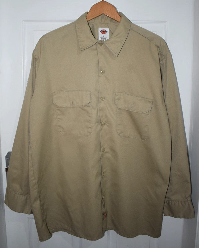 Dickies Long Sleeve Work Shirt – Khaki