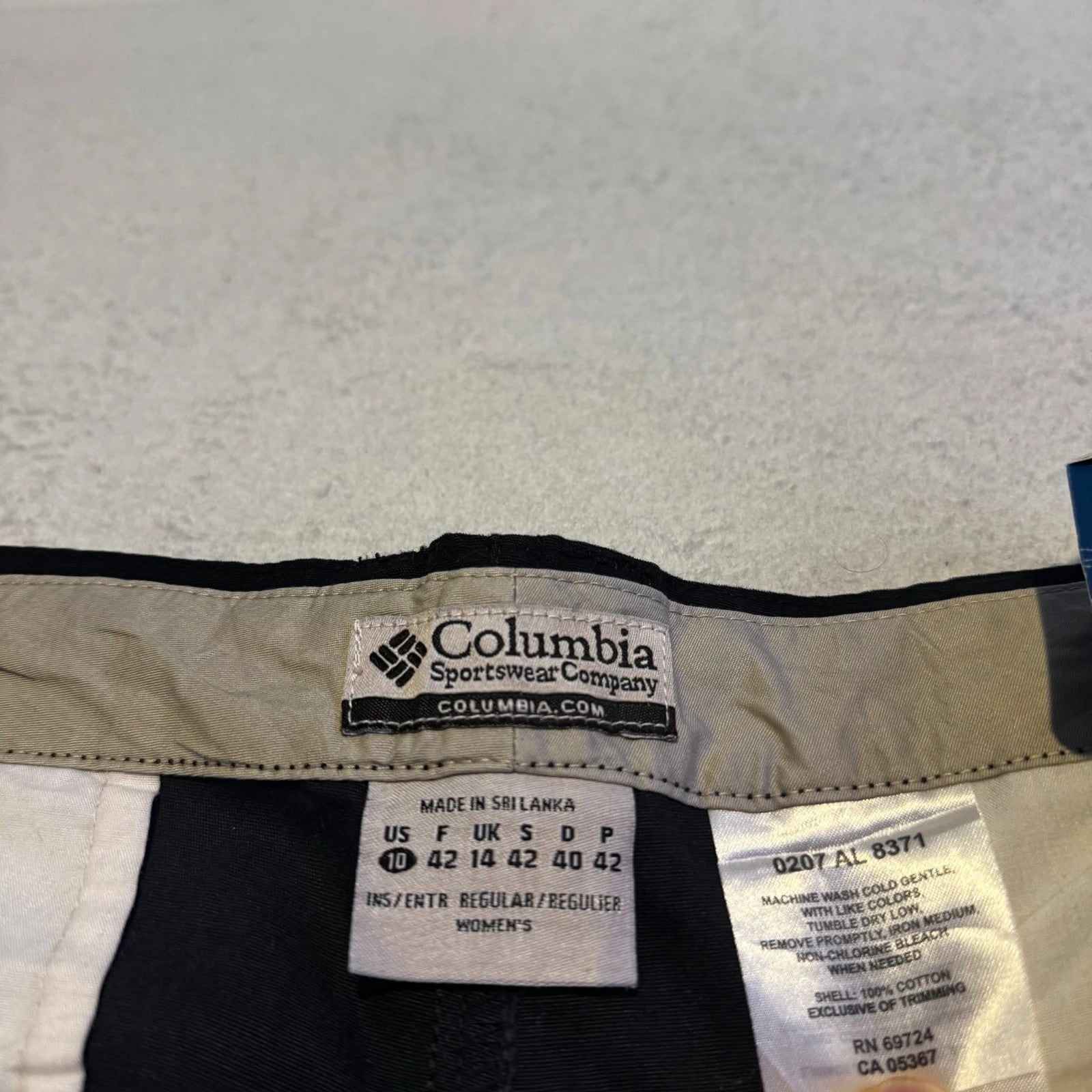 Columbia Women’s Edgewater Chino Pants – Black (14)